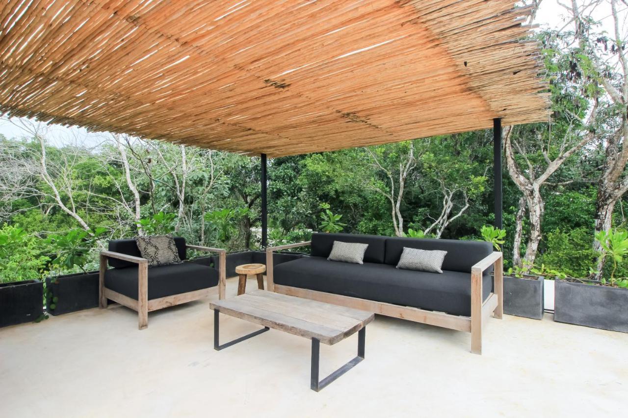 Elegant Boho Style Villa Jungle Views In Rooftop Deck & Outstanding Raw Pool In Holistika Tulum Eksteriør bilde